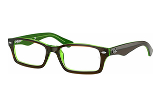 Ray-Ban Junior RY1530 3665 Brown On Green Fluo