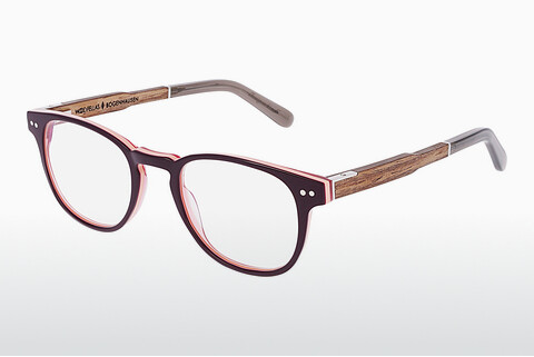 Gafas de diseño Wood Fellas Bogenhausen Premium (10936 walnut/brown lila)
