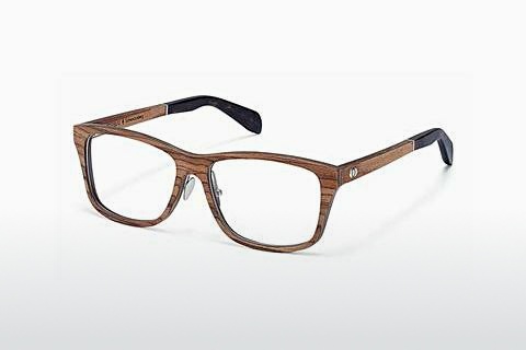 Gafas de diseño Wood Fellas Schwarzenberg (10954 zebrano)