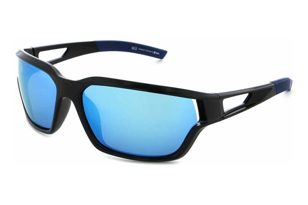 HIS Eyewear   HPS37101 1 smoke with blue revoblack