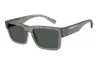 Arnette AN4344 296987 Dark GreyMatte Transparent Grey/Pink Splatter