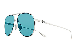 Chrome Hearts Eyewear STEPPIN' BLU SS/A AquamarineShiny Silver - Aquamarine Lens