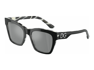 Dolce & Gabbana DG4384 33726G Grey Mirror BlackBlack On Zebra