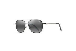 Maui Jim Mano 877-02 Neutral GreyBlack w/Silver Stripe