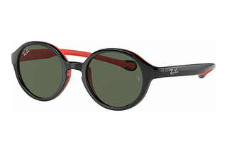 Ray-Ban Kids RJ9075S 710071 Dark GreenBlack On Red